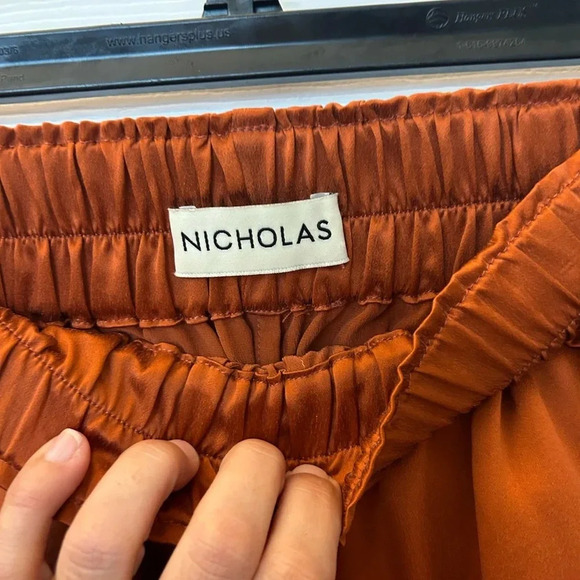 ! NICHOLAS Sonia Pant silk burnt orange size 6 - Picture 5 of 7